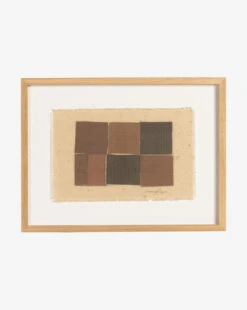 Terracotta Checkered Print