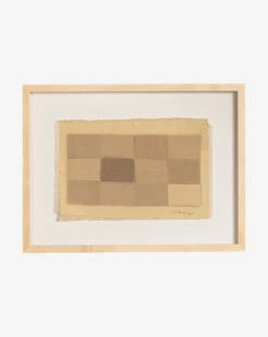 Beige Checkered Print