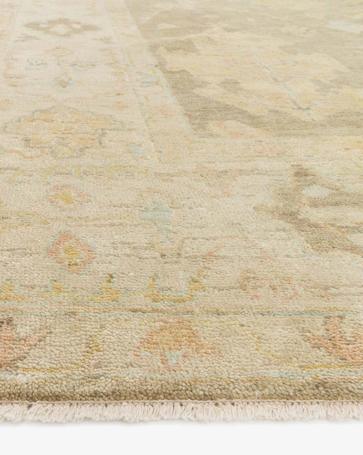 Clementina Moss Gray Hand-Knotted Wool Rug - Image 2