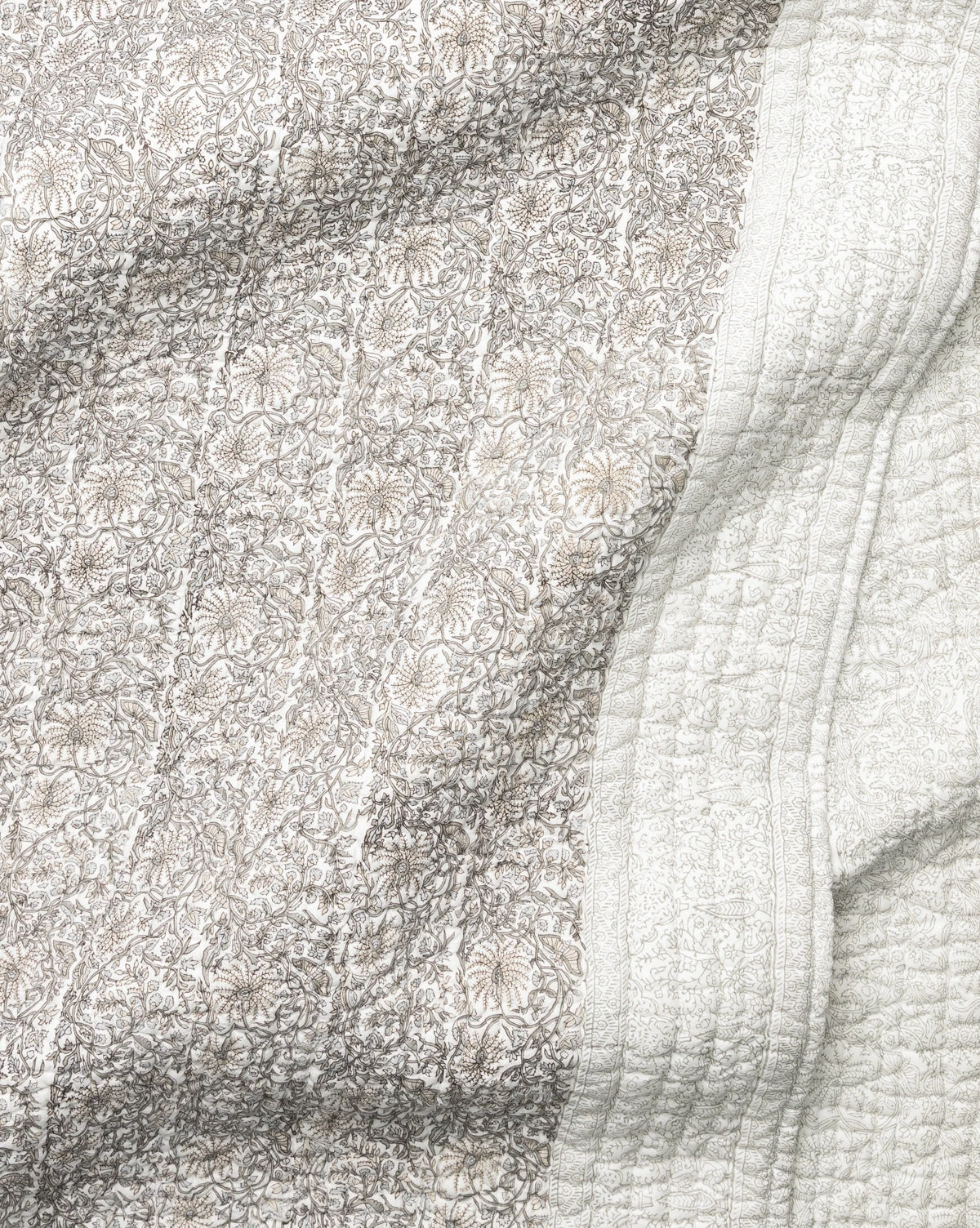 Floral Block Print Quilt - Image 3