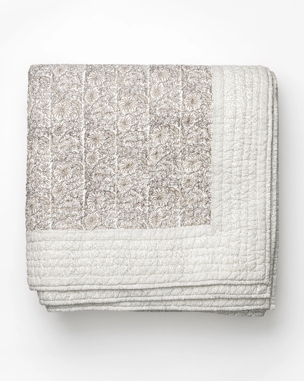 Floral Block Print Quilt