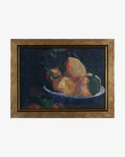 Fruit In A Blue Bowl