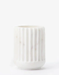 Grayson White Marble Vase