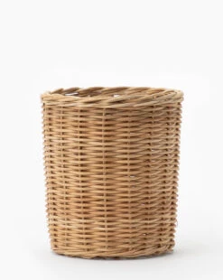 Hand-Woven Wicker Vase