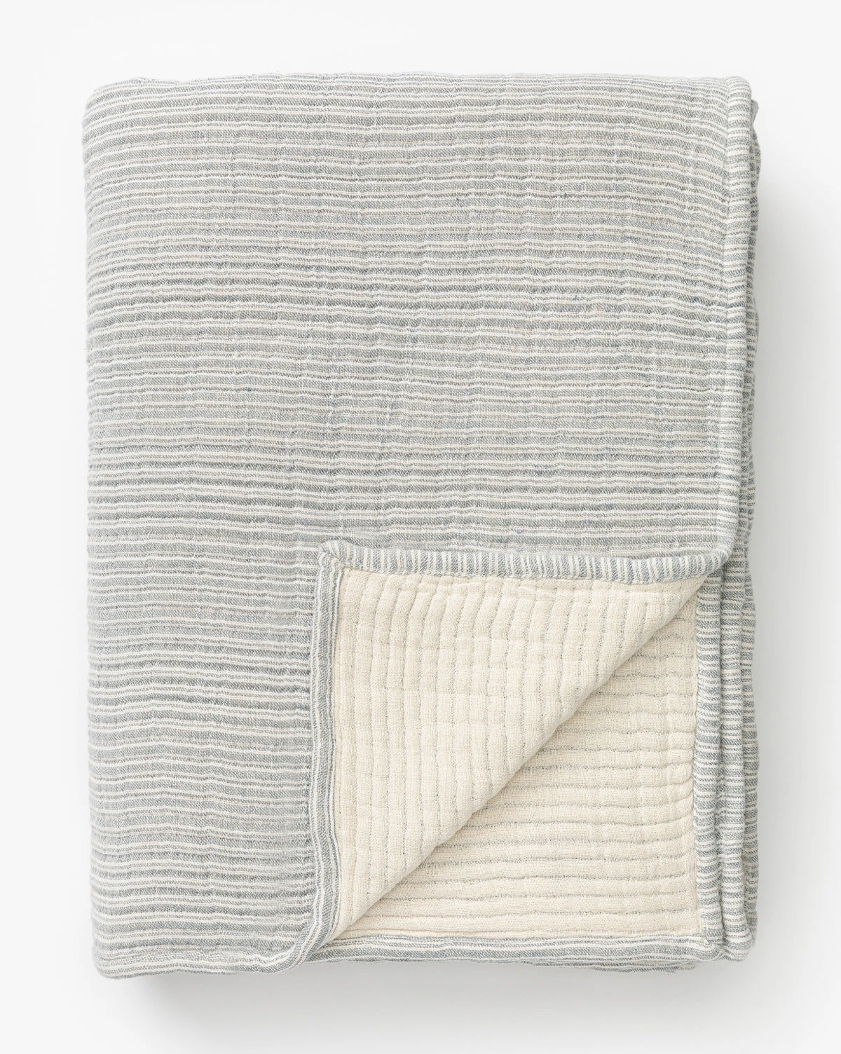 Hanson Striped Cotton Coverlet - Image 5