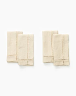 Ladder Stitch Linen Napkins (Set Of 4)