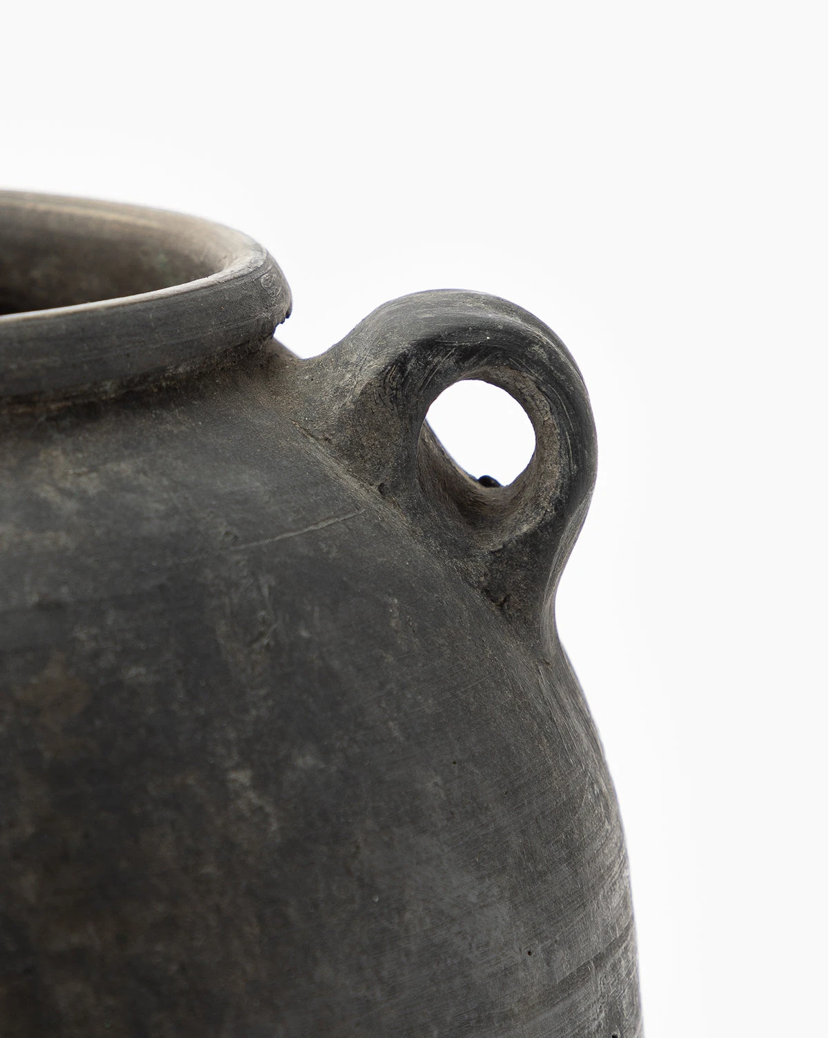 Large Black Handled Jar - Image 4