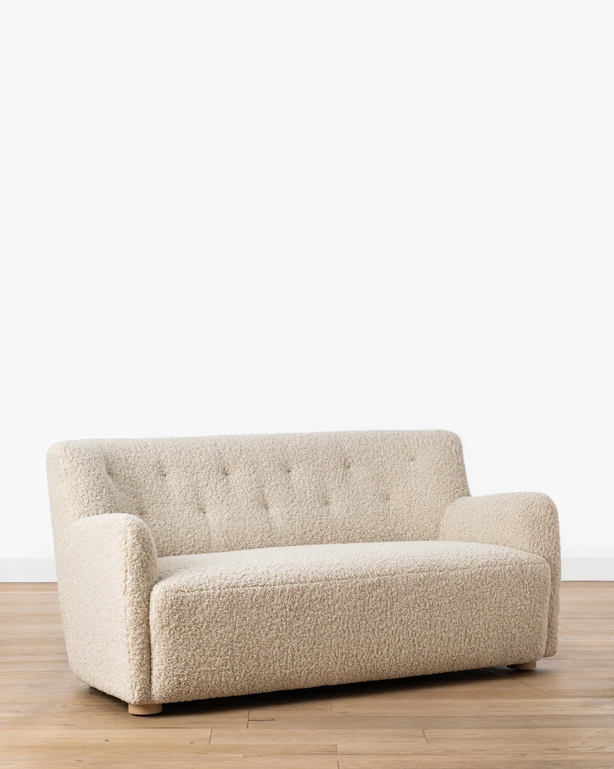 Magda Teddy Bear Boucle Settee - Image 5