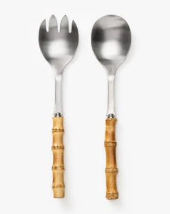 Matte Silver Serving Set (Set Of 2)
