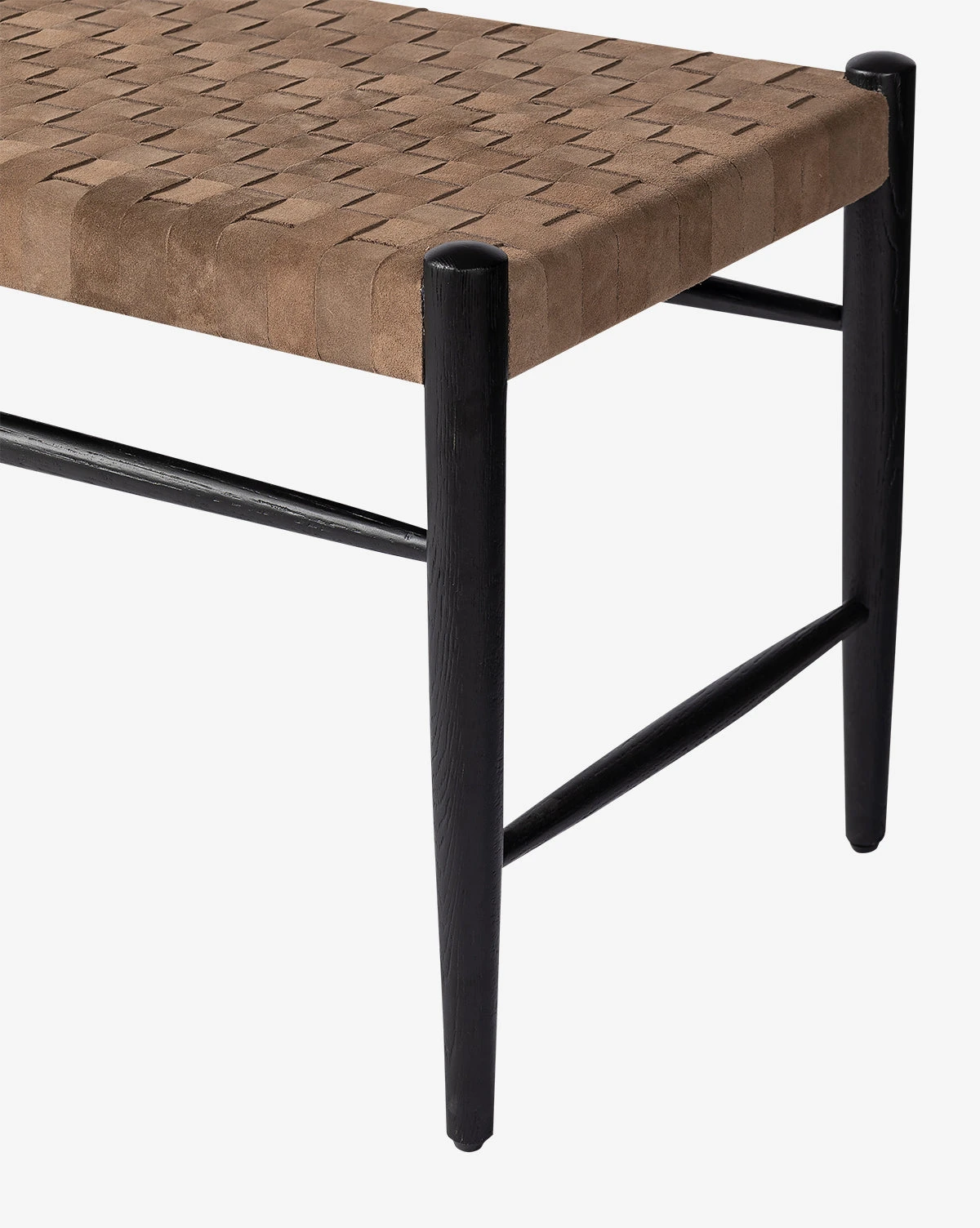 Ollie Woven Leather Bench - Image 6