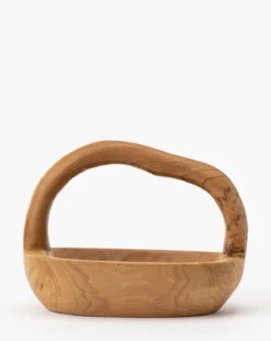 Organic Teak Wood Basket