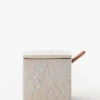 Bloomingville Stoneware Salt Cellar With Wooden Spoon