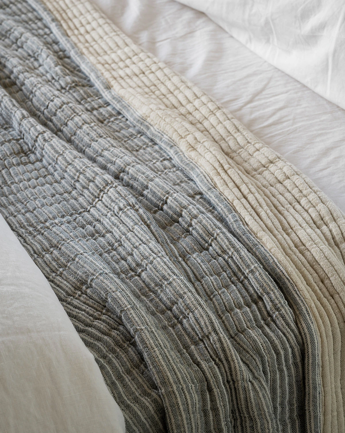 Hanson Striped Cotton Coverlet - Image 2