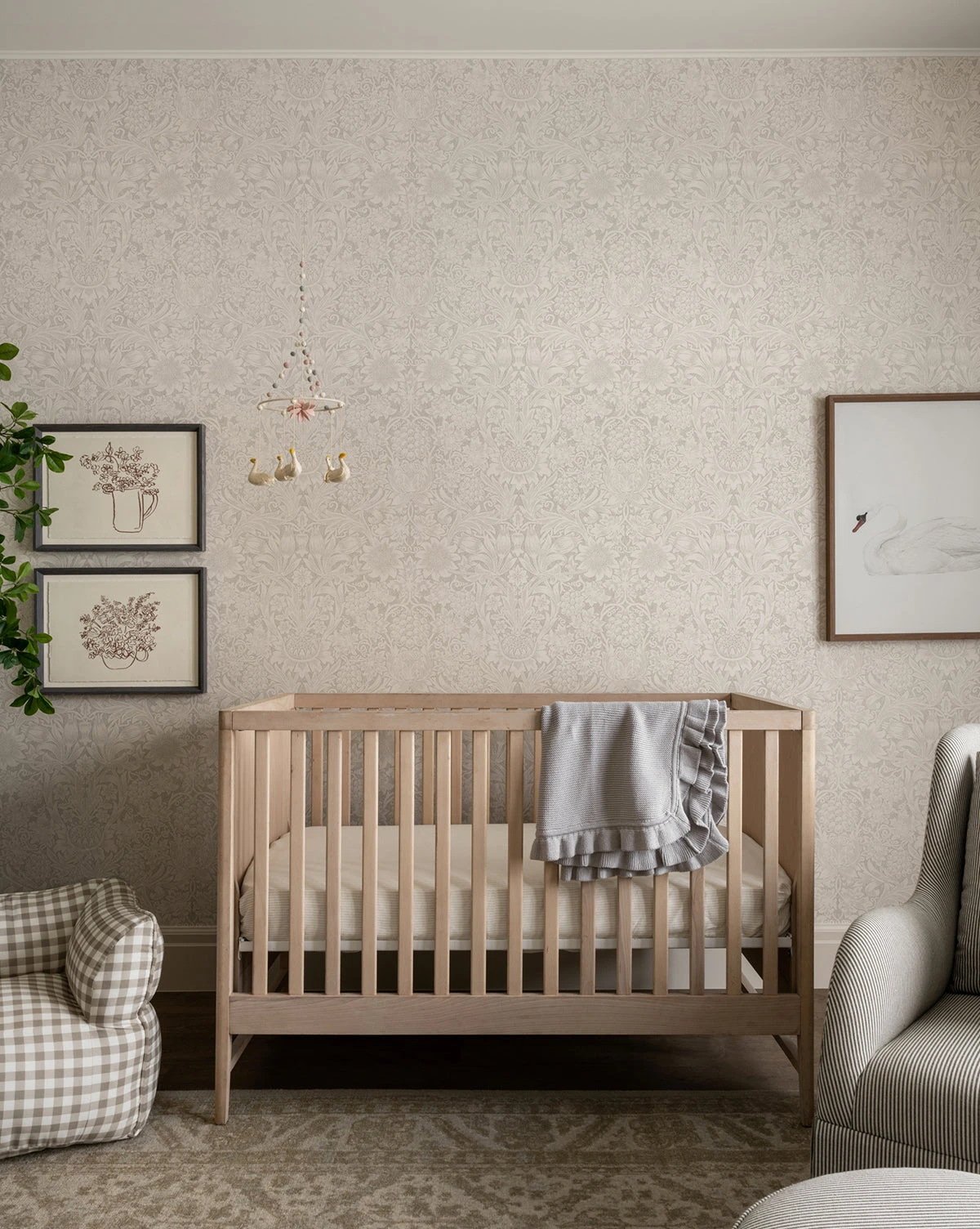 Morris & Co. X McGee & Co. Sunflower Porcelain Wallpaper - Image 5