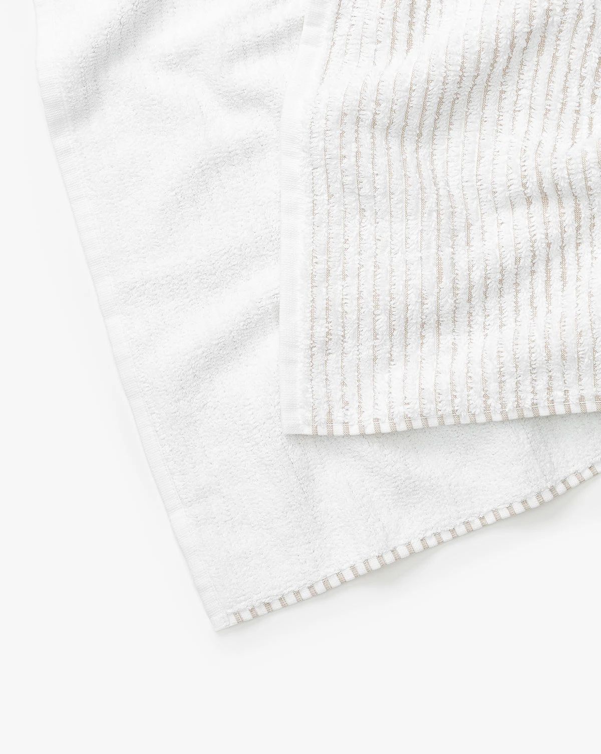 Taupe Striped Bath Collection - Image 4