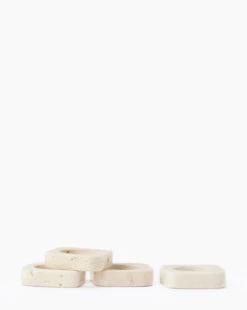 Travertine Napkin Rings (Set Of 4)