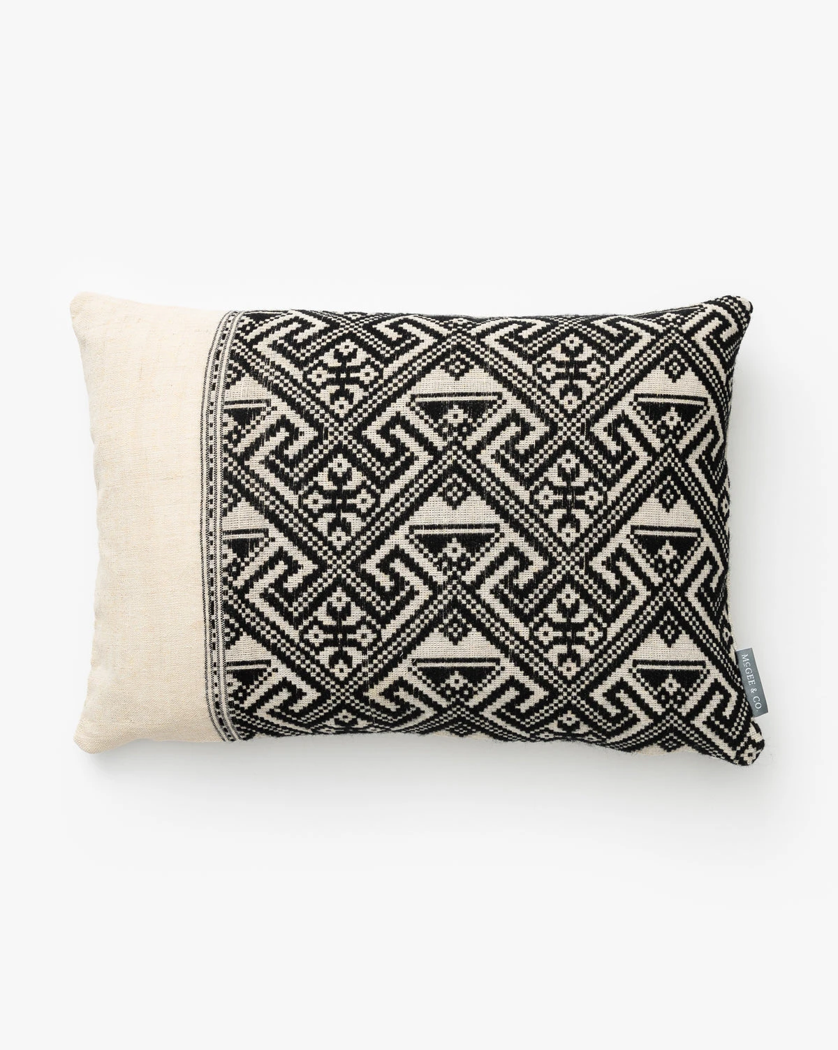 Vintage Black Tribal Print Pillow Cover No. 5