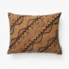 Vintage Brown Diagonal Pattern Pillow Cover No. 2