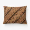 Vintage Brown Diagonal Pattern Pillow Cover No. 4