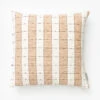 Vintage Tan Check Pillow Cover No. 3