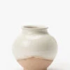 White Washed Ceramic Pot