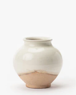 White Washed Ceramic Pot