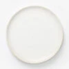 White & Gray Speckled Porcelain Dinner Plate