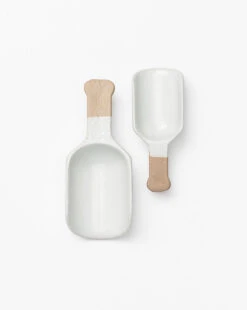 Two-tone Porcelain Scoop (Set Of 2)