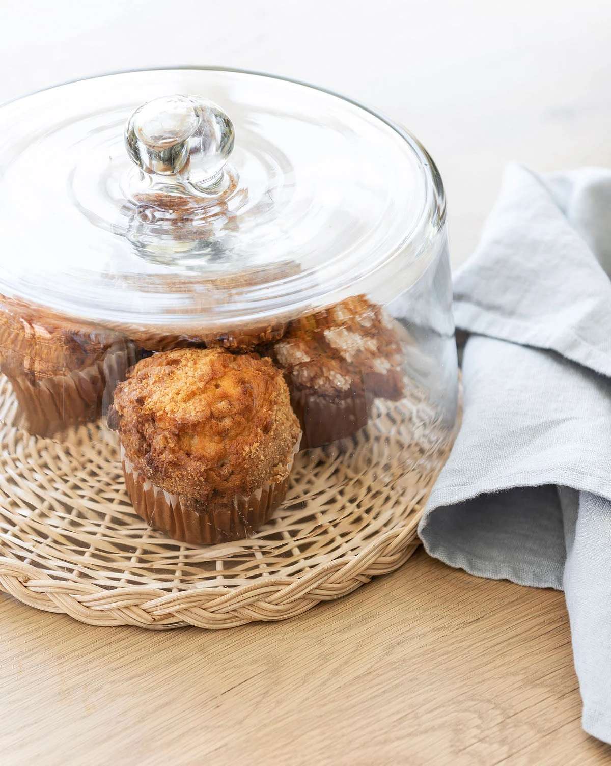 Woven Cane Pastry Cloche - Image 2