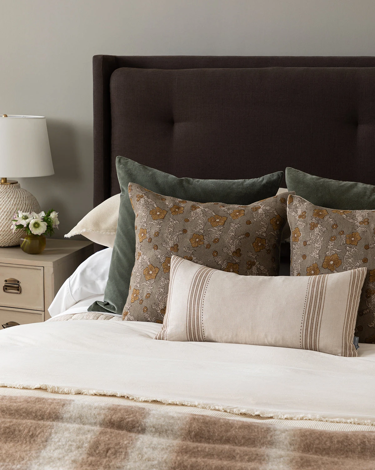 Orchid Floral Pillow Cover - Image 4