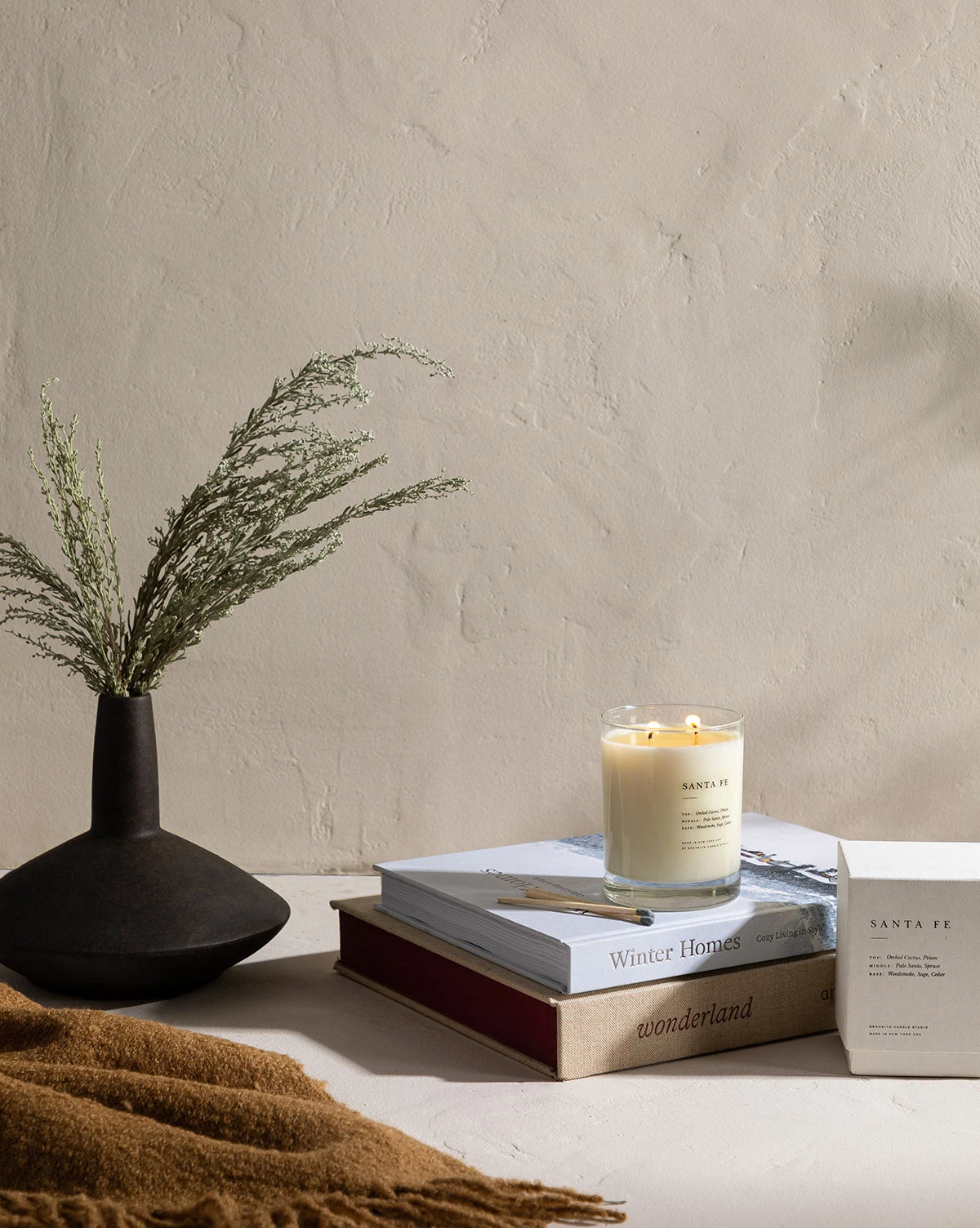 Brown Long Necked Vase - Image 3